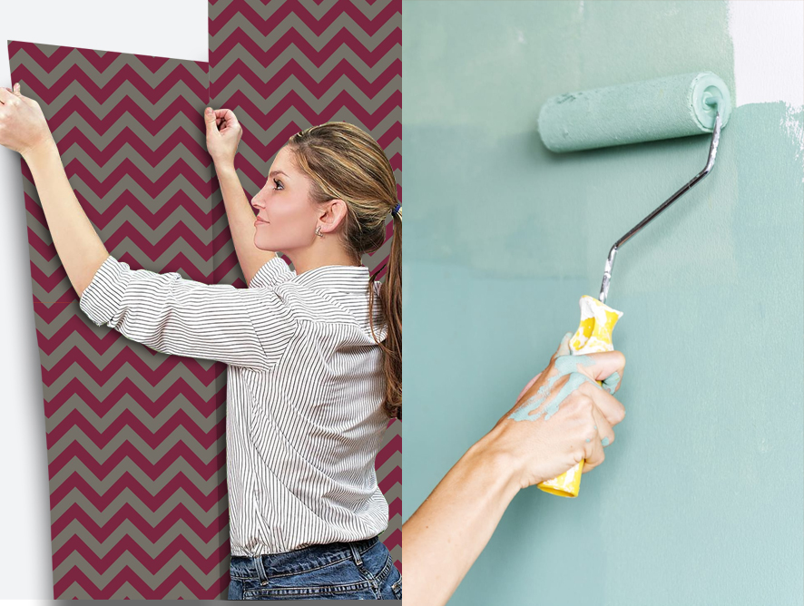 Wallpaper vs paint: Pros and cons