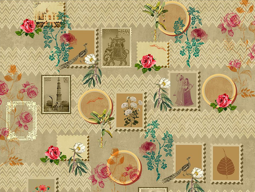 What is the average cost of wallpaper in India?