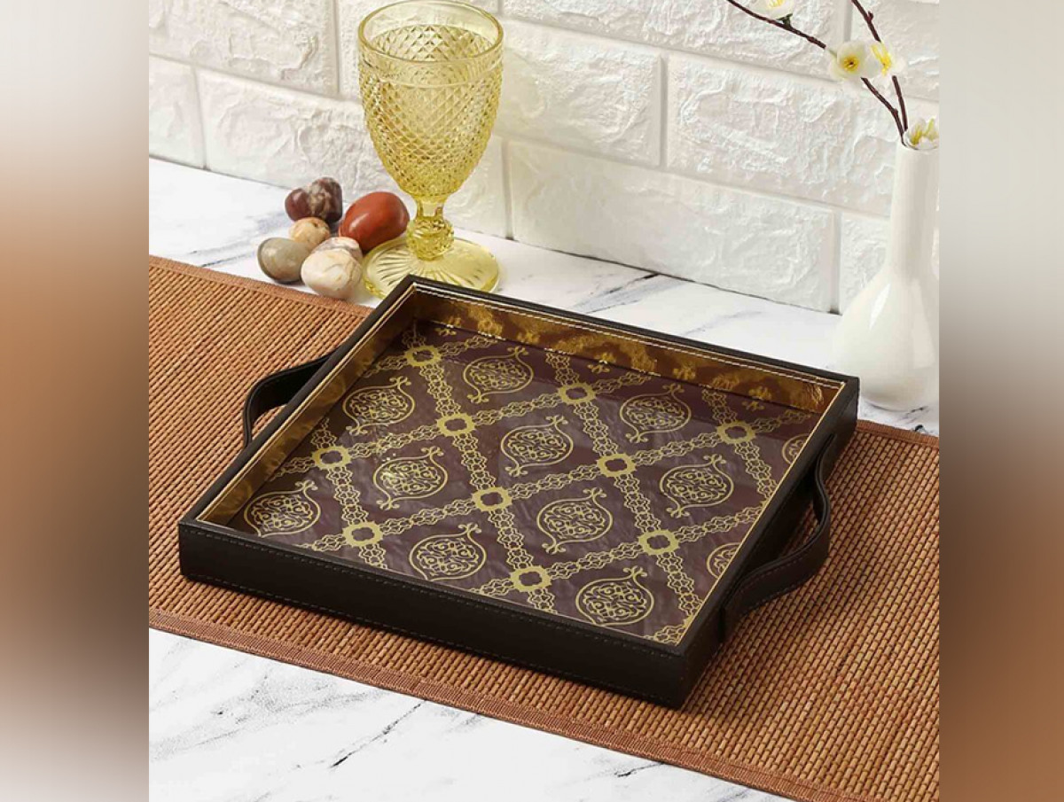 Wooden kitchen store tray