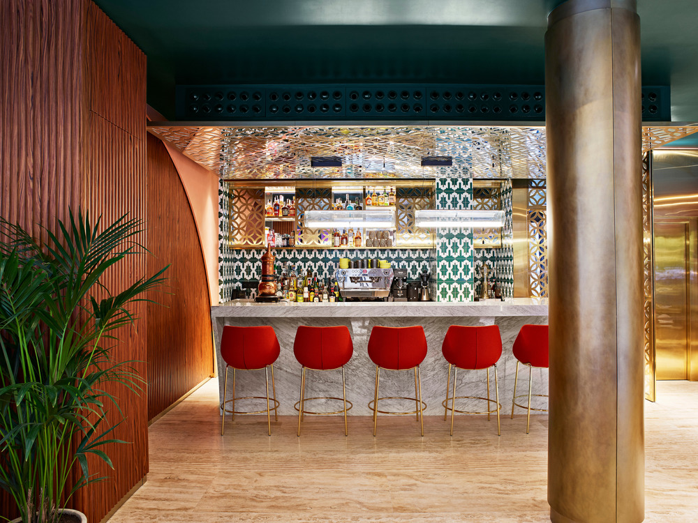 This cafe in the old city of Barcelona is a model for luxurious design