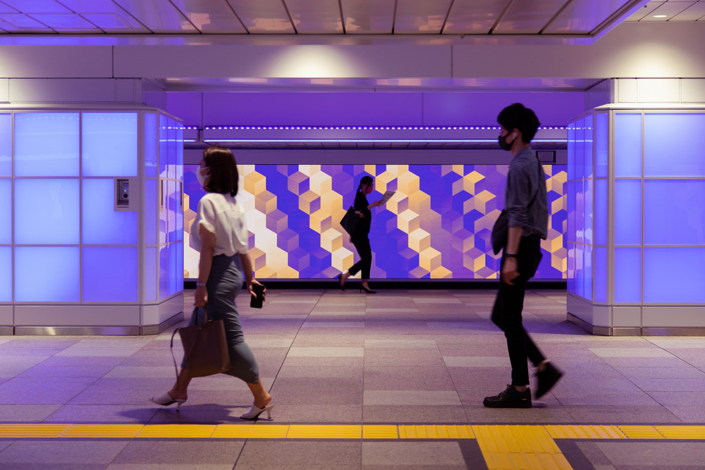 The Colour Bath at Tokyo’s Shinjuku Station Shinjuku City, Japan Moment Factory