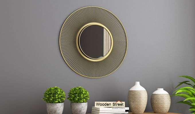 Design Dekko  woodenstreet drape mirror