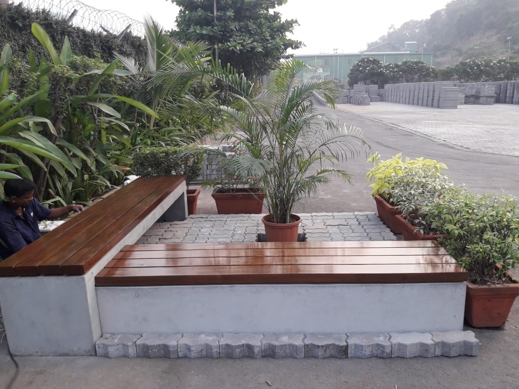 Godrej Construction Recycled concrete slabs