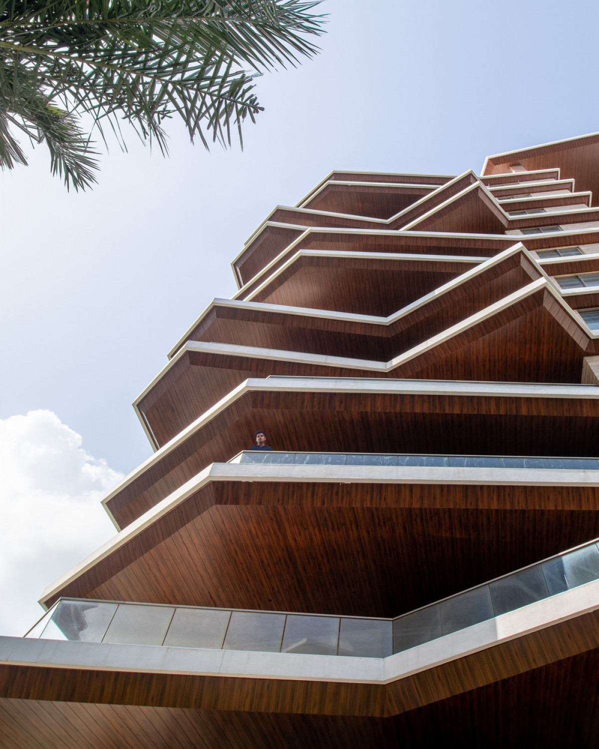 Each apartment opens to a 900 sq ft deck