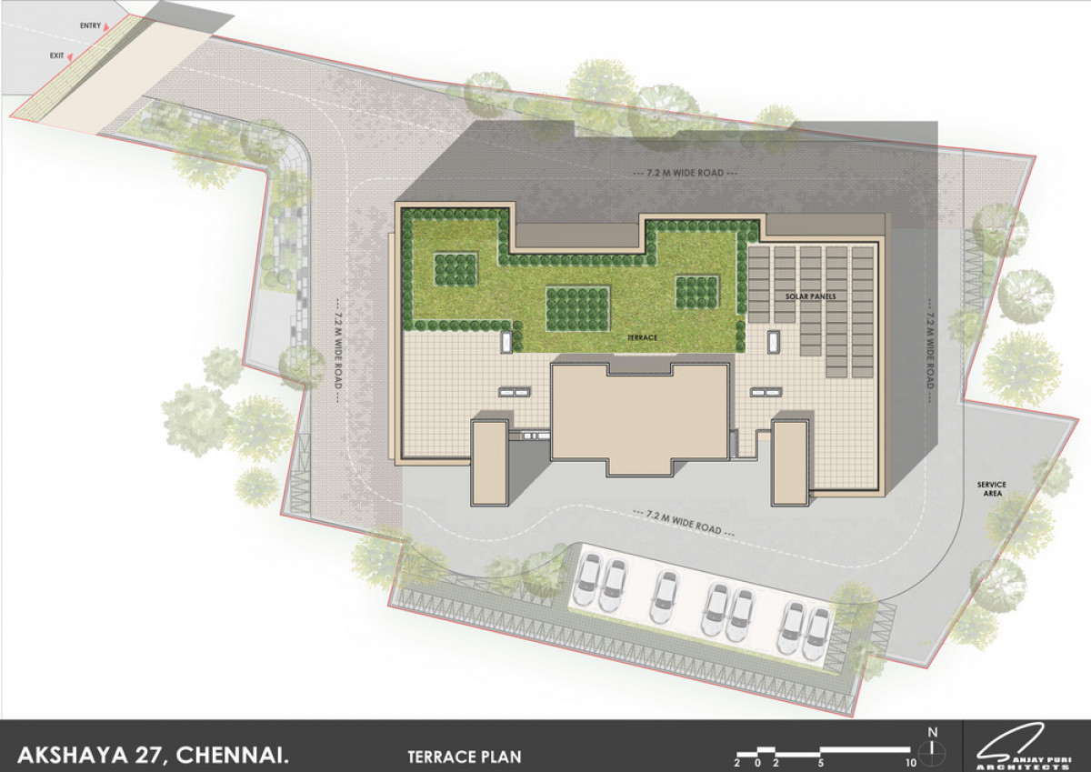 TERRACE PLAN Photo credit: SANJAY PURI ARCHITECTS