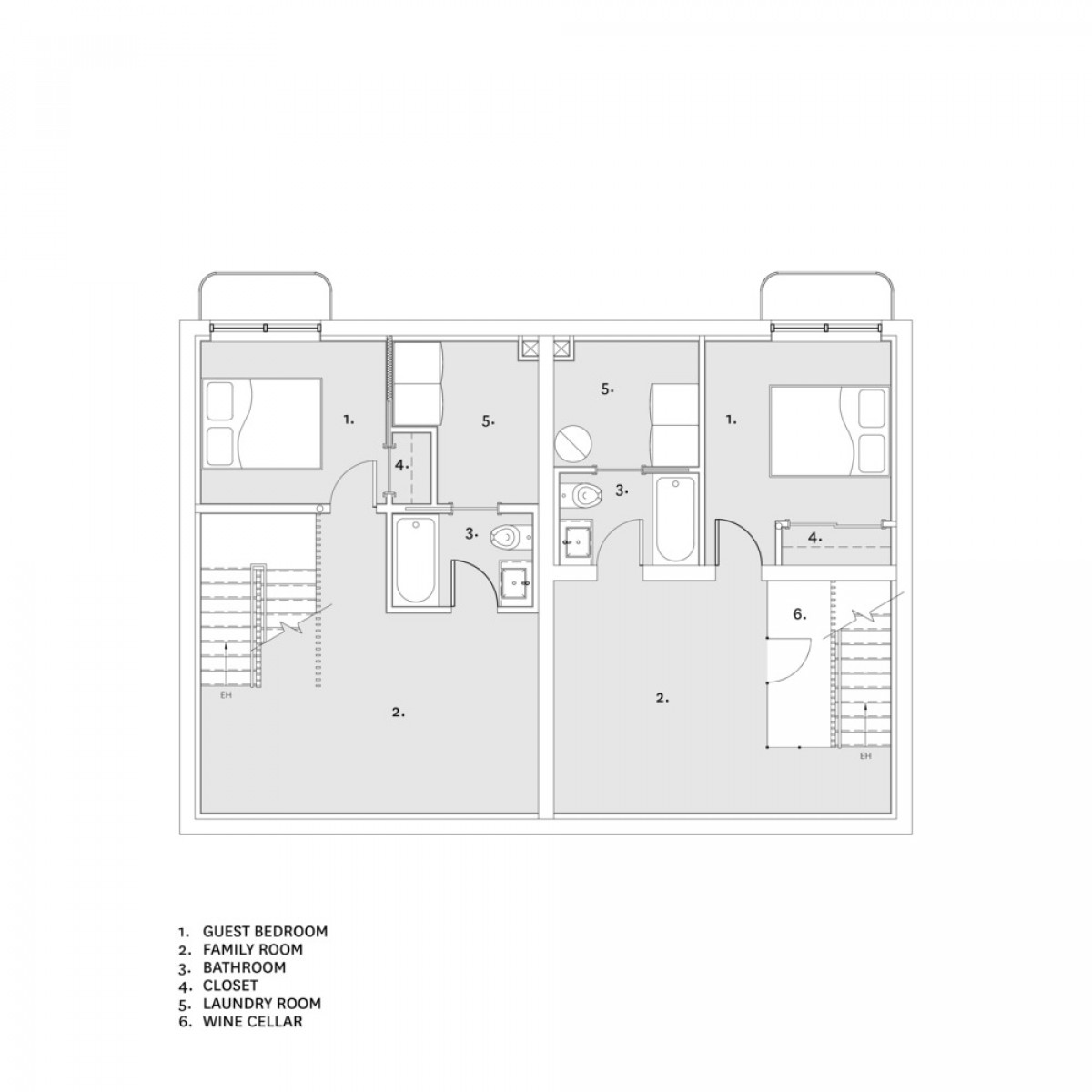 Basement layout | Photo credit: David Boyer