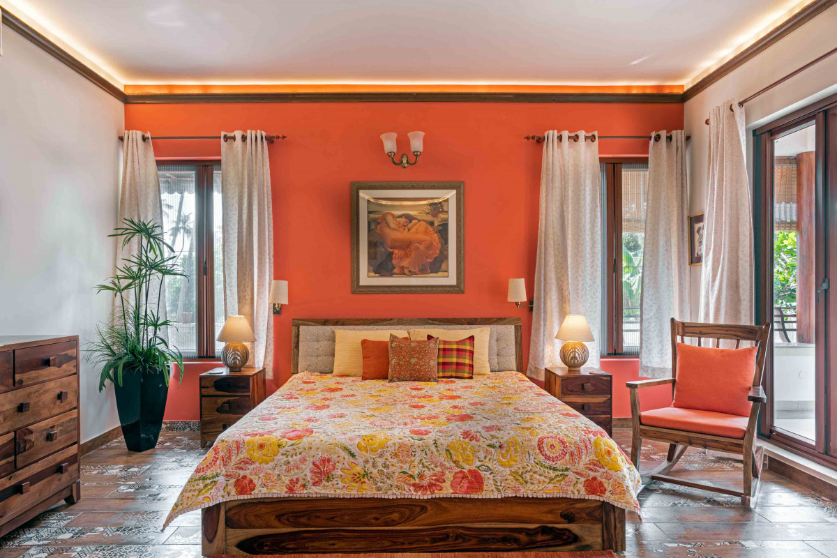 Each bedroom has its own peculiar use of colours, shades and accessories