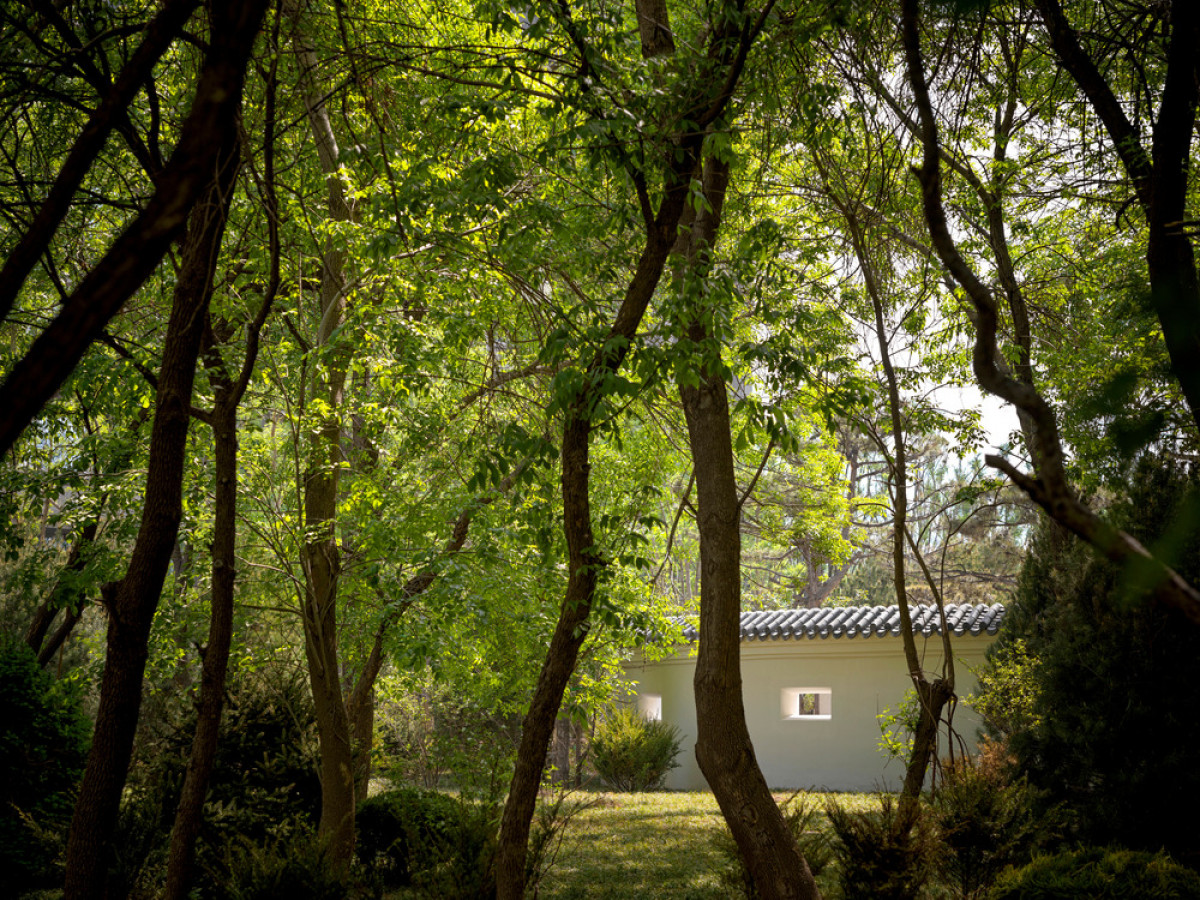 MAHA Residential Park - Forest view onto the wintergarden Photo credit: Jonathan Leijonhufvud