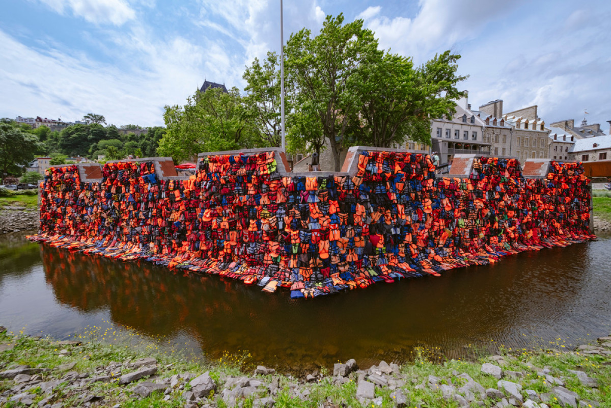 Life Jackets by Ai Weiwei Photo credit: Stéphane Bourgeois
