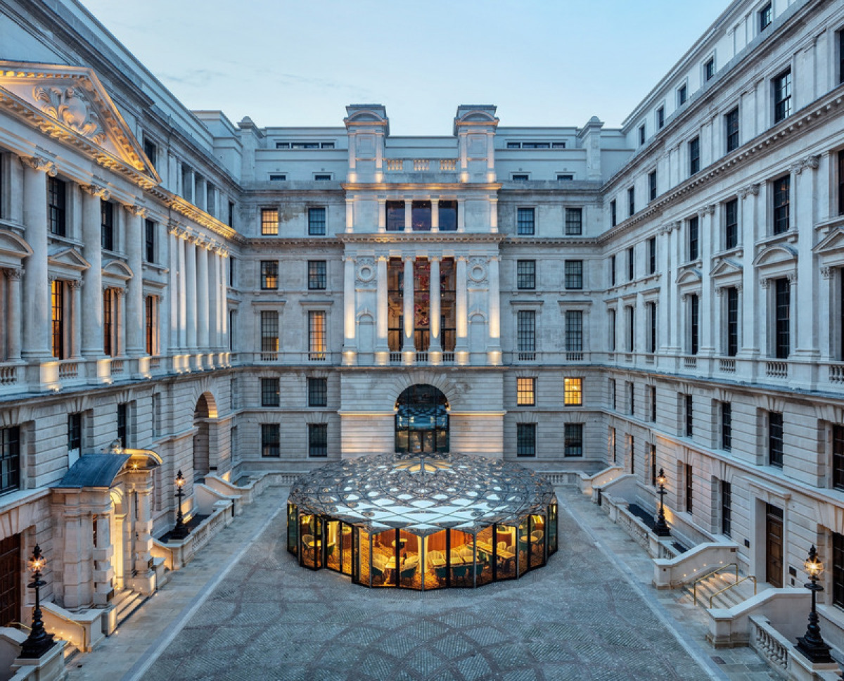 The Grand Courtyard and Pavilion at the OWO by Daewha Kang Design. Photo credit: Kyungsub Shin