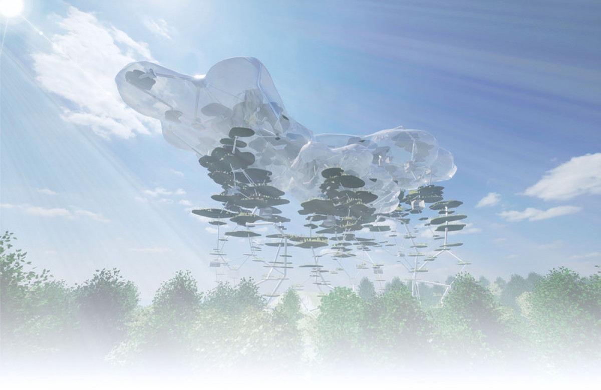 Floating Cloud City designed by Kanna Kawada Photo credit: Kanna Kawada (Fujiki Studio, KOU : : ARC)