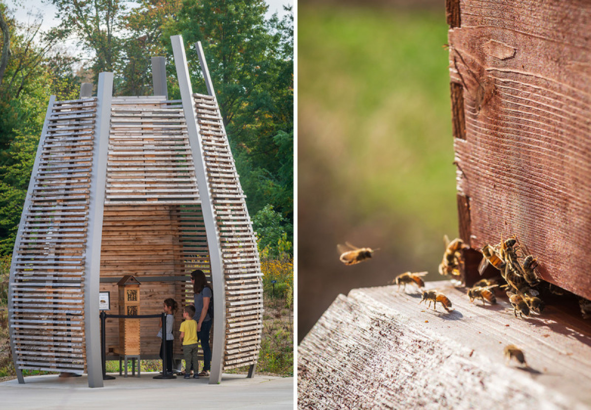 The Beehive is a landmark and intimate space. Where the Pollinators Are, by Didier Design Studio Photo credit: Rob Cardillo