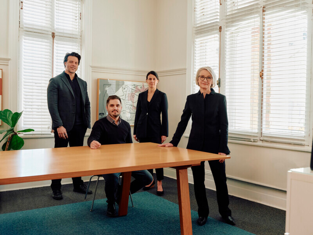 From left to right: Martin L’Hébreux, Project Director; Mathieu St-Amant, Creative Director; Patricia Pronovost, President and CEO; Anne Carrier, Senior Strategic Advisor Photo credit: Jodi + Alex